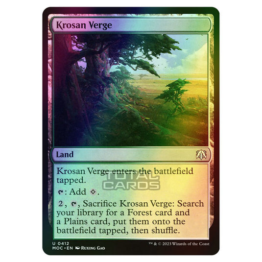 Magic The Gathering - March of the Machine - Commander - Krosan Verge - 0412 (Foil)