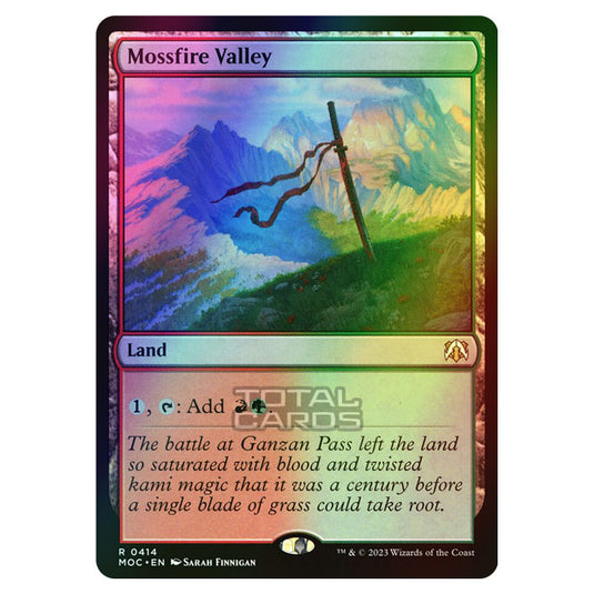 Magic The Gathering - March of the Machine - Commander - Mossfire Valley - 0414 (Foil)