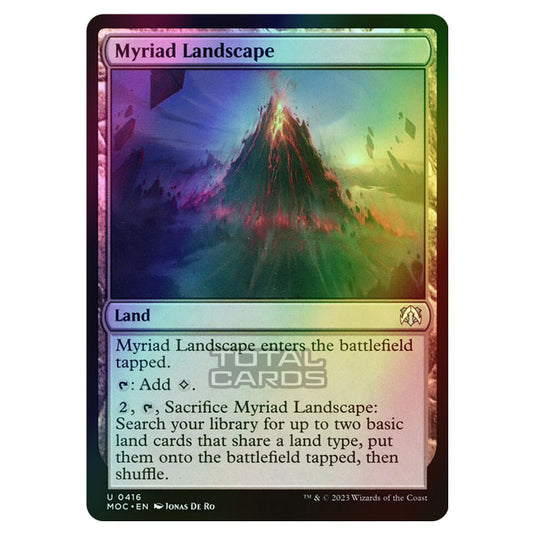 Magic The Gathering - March of the Machine - Commander - Myriad Landscape - 0416 (Foil)