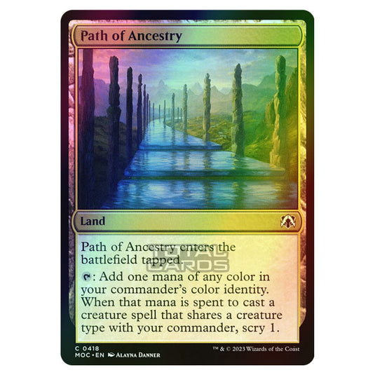 Magic The Gathering - March of the Machine - Commander - Path of Ancestry - 0418 (Foil)