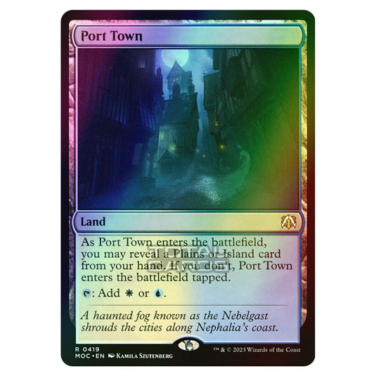 Magic The Gathering - March of the Machine - Commander - Port Town - 0419 (Foil)