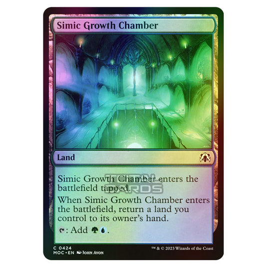 Magic The Gathering - March of the Machine - Commander - Simic Growth Chamber - 0424 (Foil)