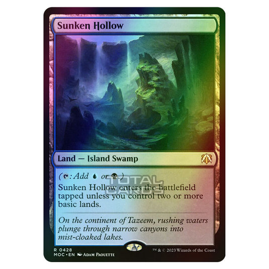 Magic The Gathering - March of the Machine - Commander - Sunken Hollow - 0428 (Foil)