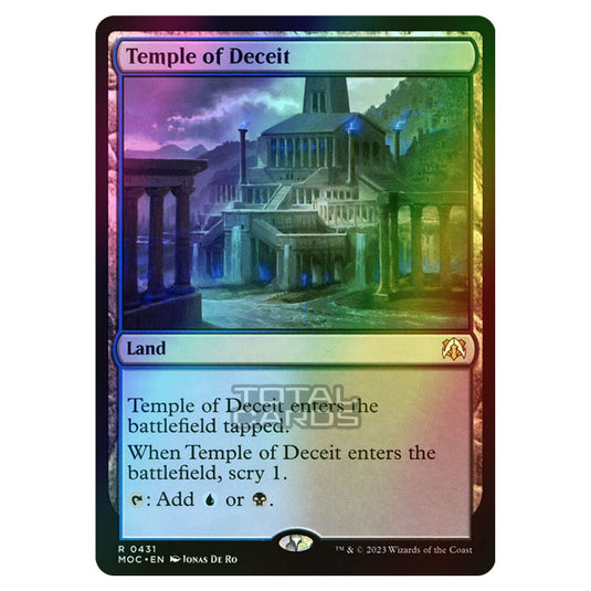 Magic The Gathering - March of the Machine - Commander - Temple of Deceit - 0431 (Foil)