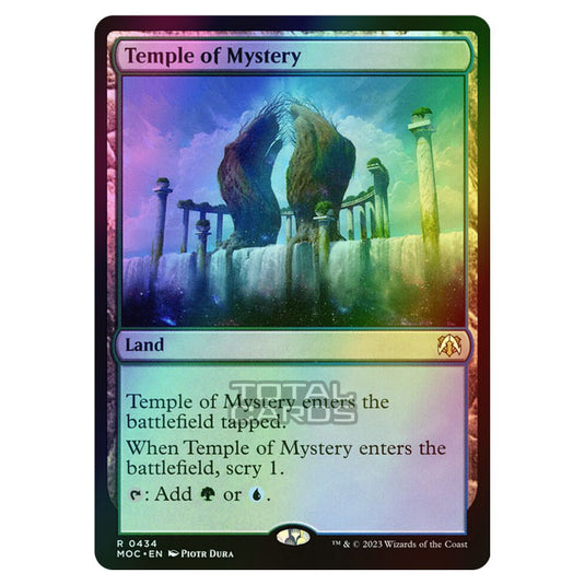 Magic The Gathering - March of the Machine - Commander - Temple of Mystery - 0434 (Foil)