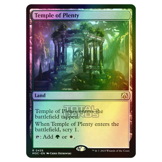 Magic The Gathering - March of the Machine - Commander - Temple of Plenty - 0435 (Foil)