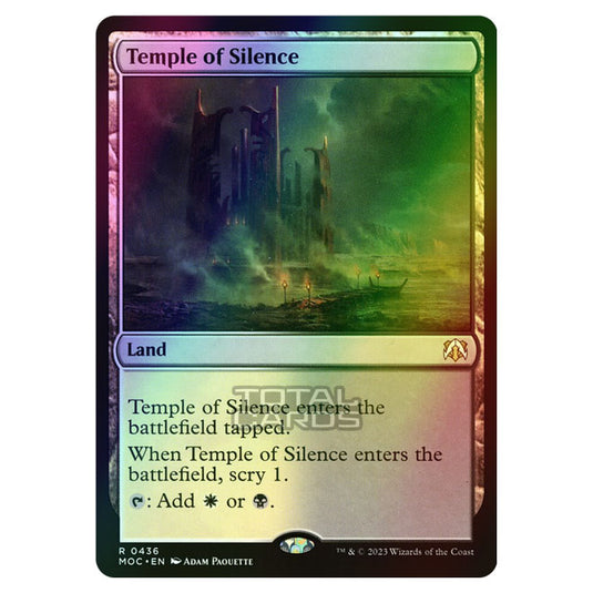 Magic The Gathering - March of the Machine - Commander - Temple of Silence - 0436 (Foil)