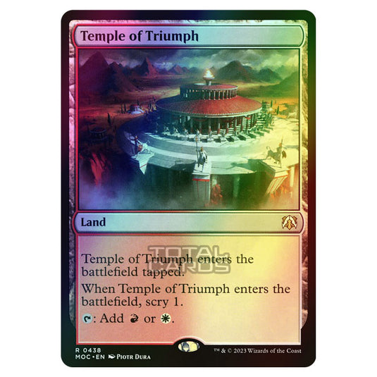 Magic The Gathering - March of the Machine - Commander - Temple of Triumph - 0438 (Foil)