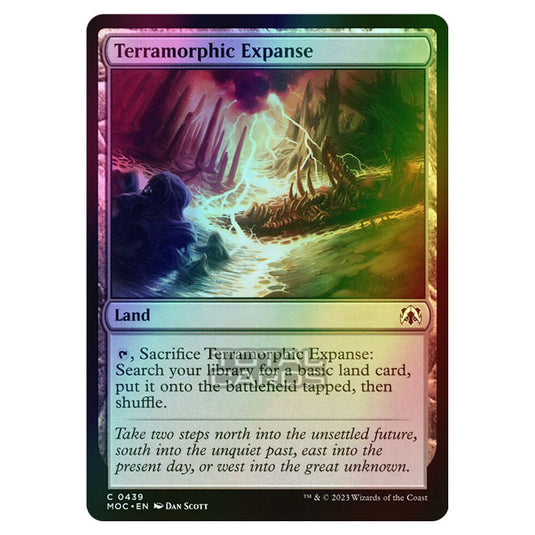 Magic The Gathering - March of the Machine - Commander - Terramorphic Expanse - 0439 (Foil)