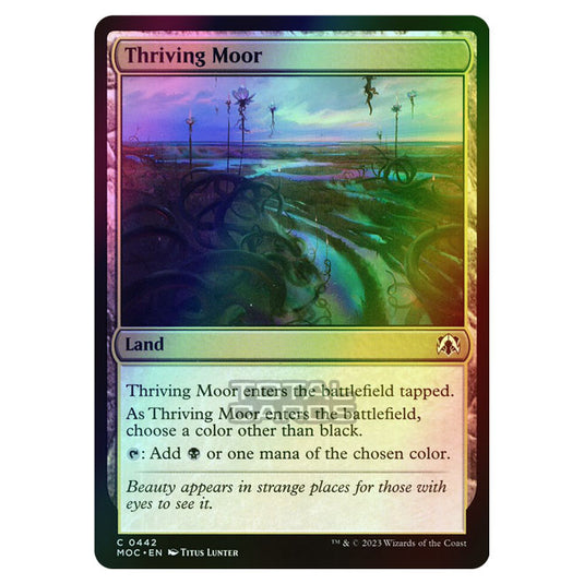 Magic The Gathering - March of the Machine - Commander - Thriving Moor - 0442 (Foil)