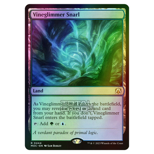 Magic The Gathering - March of the Machine - Commander - Vineglimmer Snarl - 0444 (Foil)