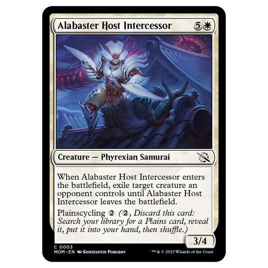 Magic The Gathering - March of the Machine - Alabaster Host Intercessor - 0003