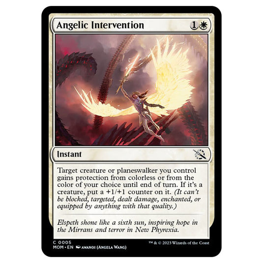 Magic The Gathering - March of the Machine - Angelic Intervention - 0005