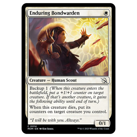 Magic The Gathering - March of the Machine - Enduring Bondwarden - 0014