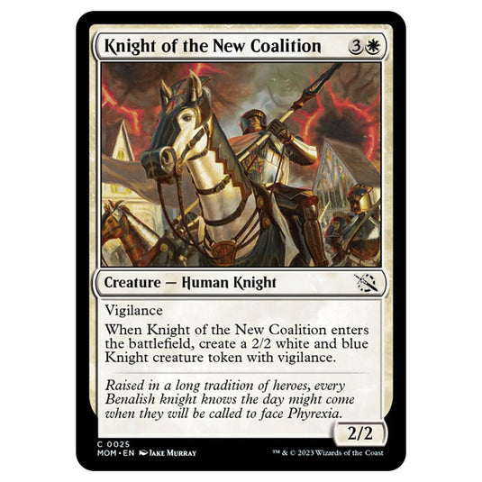 Magic The Gathering - March of the Machine - Knight of the New Coalition - 0025