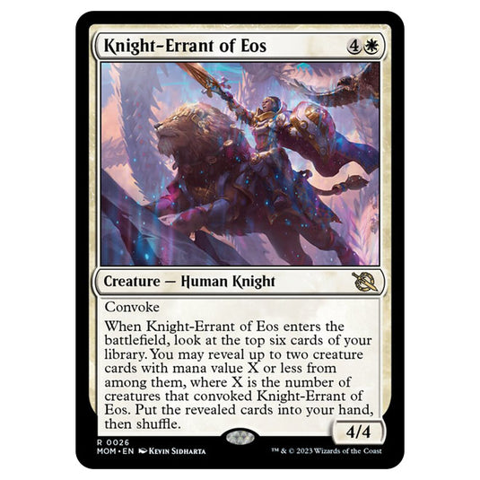 Magic The Gathering - March of the Machine - Knight-Errant of Eos - 0026