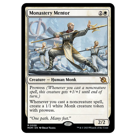 Magic The Gathering - March of the Machine - Monastery Mentor - 0028