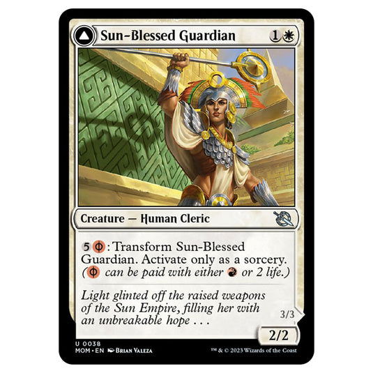 Magic The Gathering - March of the Machine - Sun-Blessed Guardian / Furnace-Blessed Conqueror - 0038