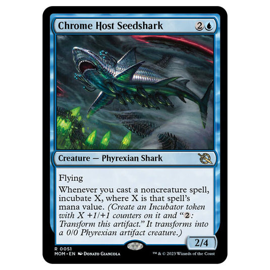 Magic The Gathering - March of the Machine - Chrome Host Seedshark - 0051