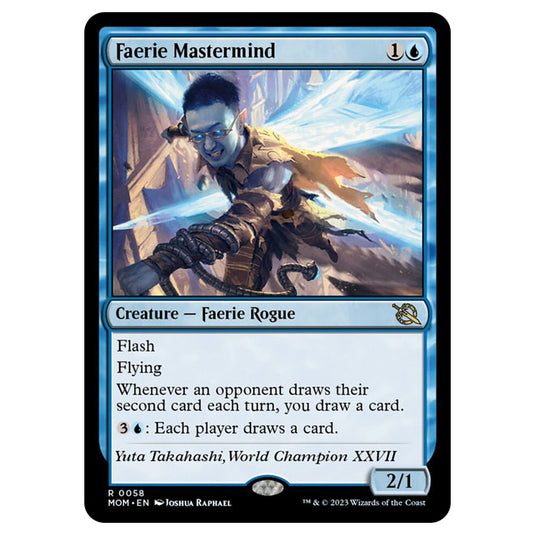 Magic The Gathering - March of the Machine - Faerie Mastermind - 0058