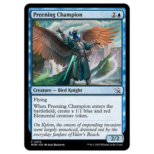 Magic The Gathering - March of the Machine - Preening Champion - 0073