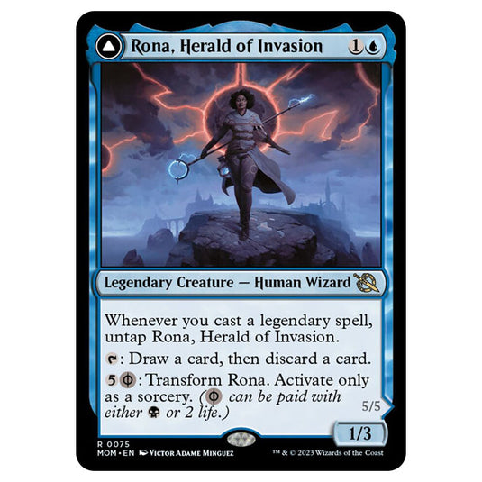 Magic The Gathering - March of the Machine - Rona, Herald of Invasion / Rona, Tolarian Obliterator - 0075