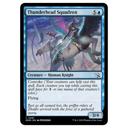 Magic The Gathering - March of the Machine - Thunderhead Squadron - 0081