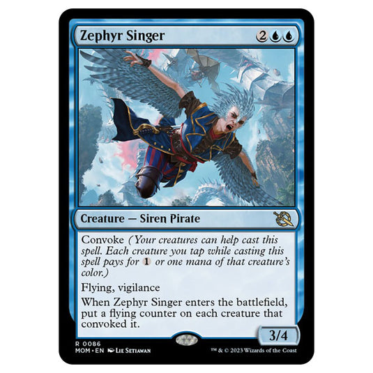 Magic The Gathering - March of the Machine - Zephyr Singer - 0086