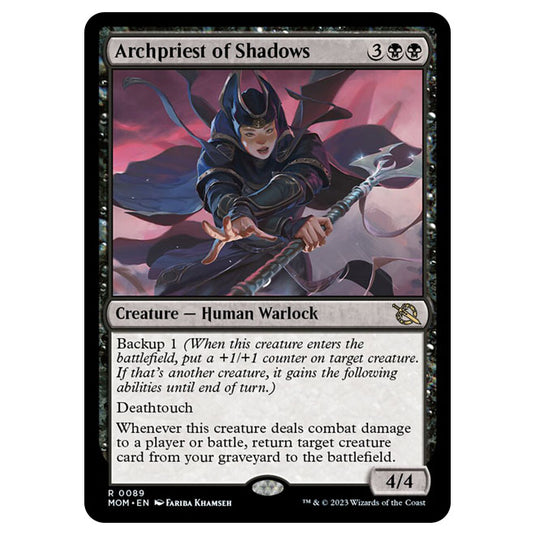 Magic The Gathering - March of the Machine - Archpriest of Shadows - 0089