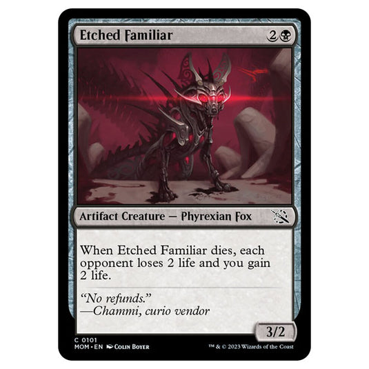 Magic The Gathering - March of the Machine - Etched Familiar - 0101