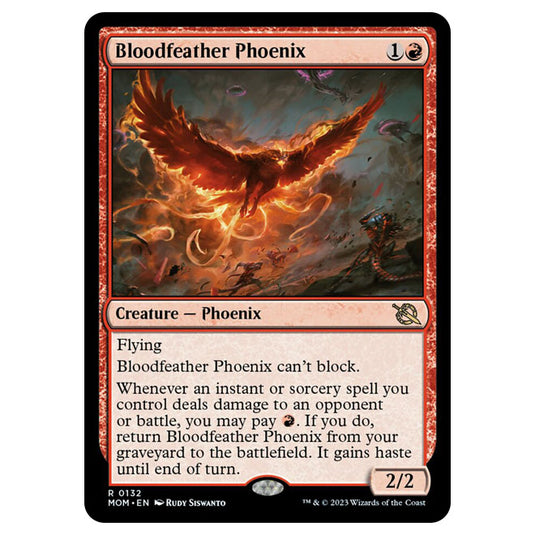 Magic The Gathering - March of the Machine - Bloodfeather Phoenix - 0132