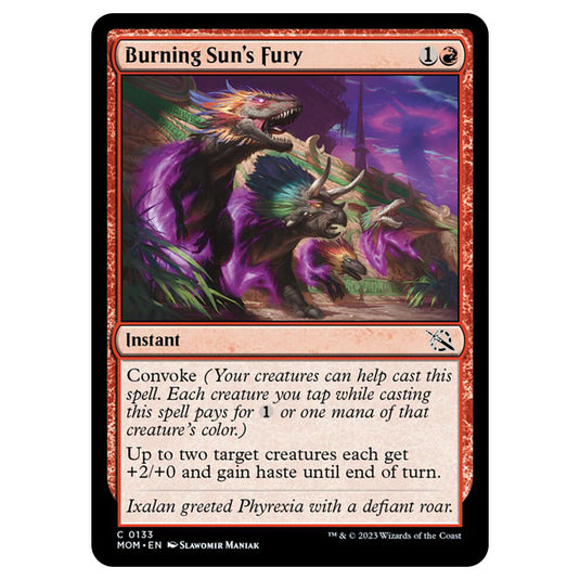 Magic The Gathering - March of the Machine - Burning Sun's Fury - 0133