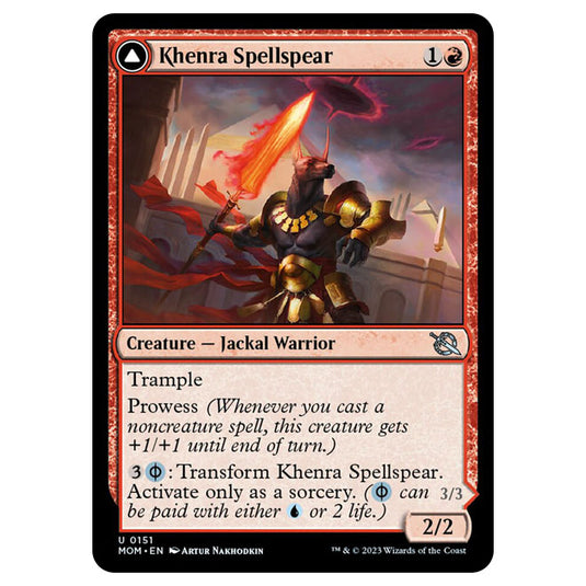 Magic The Gathering - March of the Machine - Khenra Spellspear / Gitaxian Spellstalker - 0151