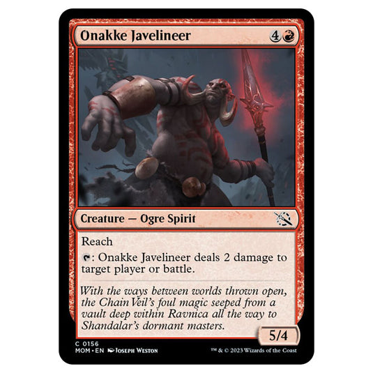 Magic The Gathering - March of the Machine - Onakke Javelineer - 0156