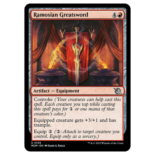 Magic The Gathering - March of the Machine - Ramosian Greatsword - 0159