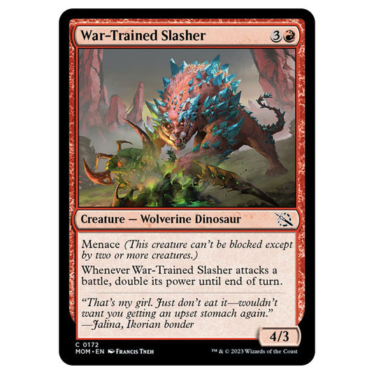 Magic The Gathering - March of the Machine - War-Trained Slasher - 0172