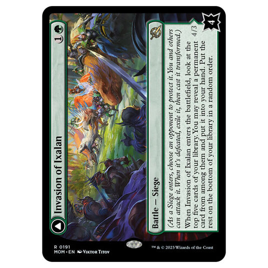 Magic The Gathering - March of the Machine - Invasion of Ixalan / Belligerent Regisaur - 0191