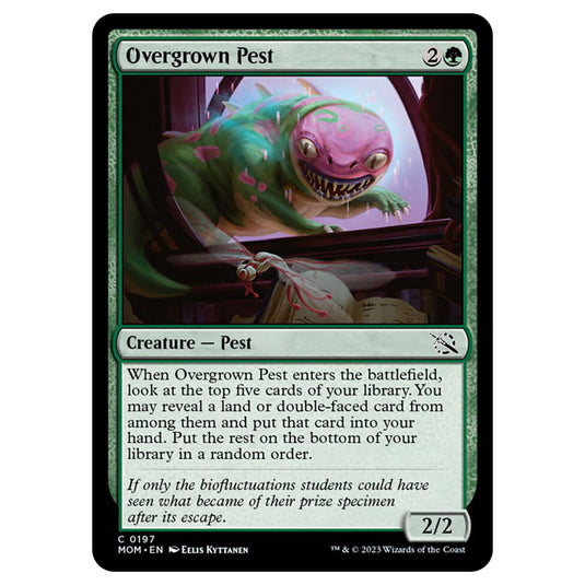 Magic The Gathering - March of the Machine - Overgrown Pest - 0197