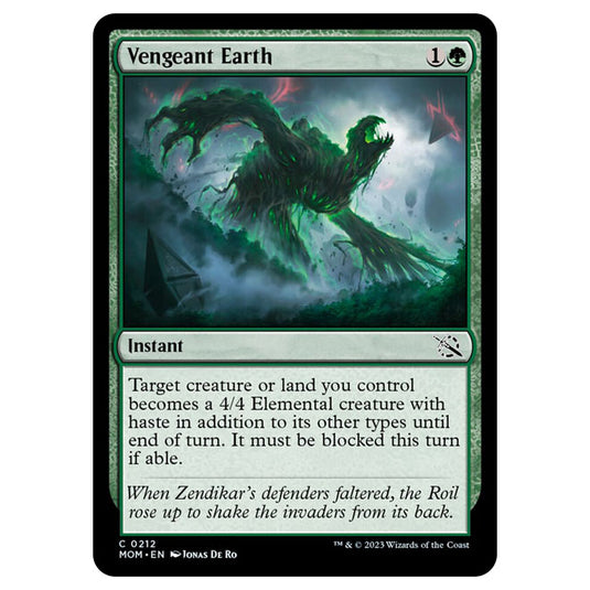 Magic The Gathering - March of the Machine - Vengeant Earth - 0212