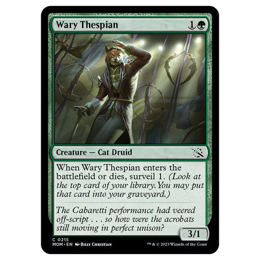 Magic The Gathering - March of the Machine - Wary Thespian - 0215
