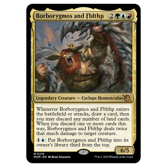 Magic The Gathering - March of the Machine - Borborygmos and Fblthp - 0219