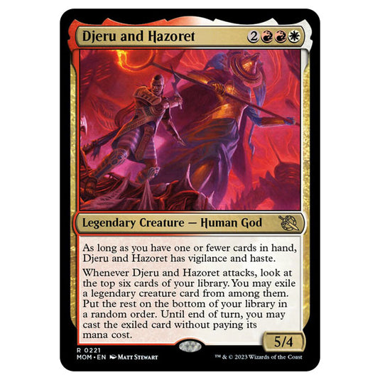 Magic The Gathering - March of the Machine - Djeru and Hazoret - 0221