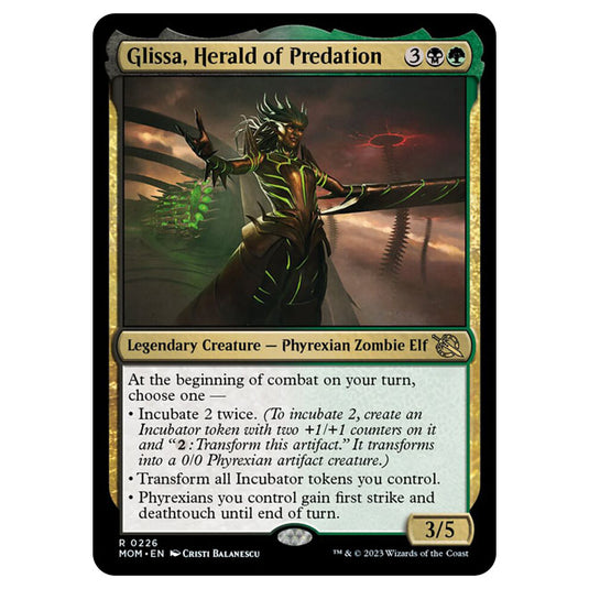 Magic The Gathering - March of the Machine - Glissa, Herald of Predation - 0226