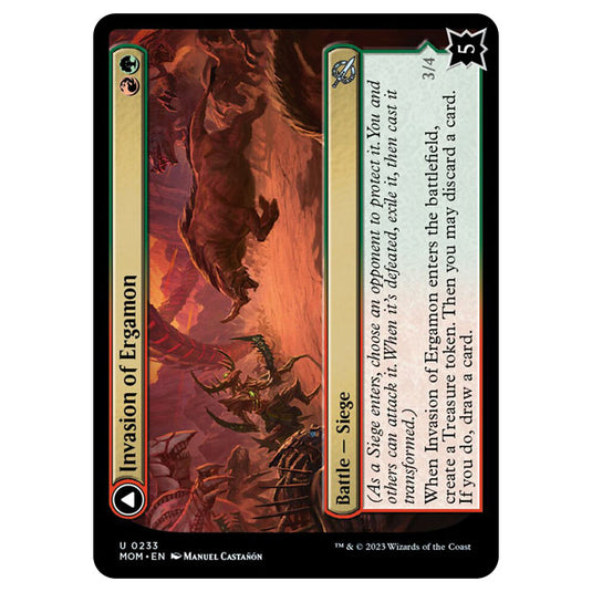 Magic The Gathering - March of the Machine - Invasion of Ergamon / Truga Cliffcharger - 0233