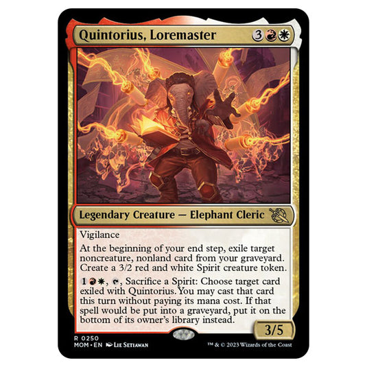 Magic The Gathering - March of the Machine - Quintorius, Loremaster - 0250