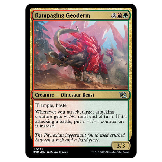 Magic The Gathering - March of the Machine - Rampaging Geoderm - 0251