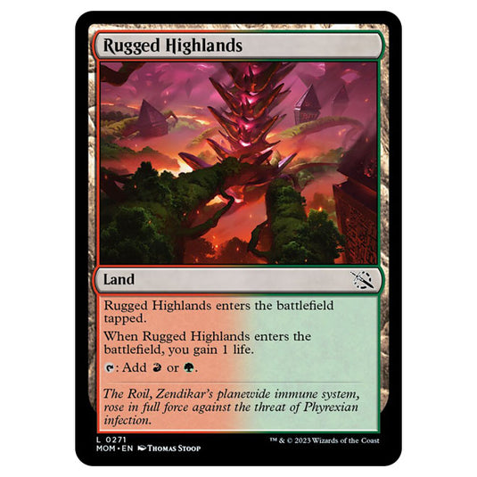 Magic The Gathering - March of the Machine - Rugged Highlands - 0271