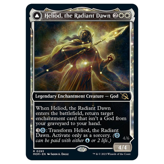 Magic The Gathering - March of the Machine - Heliod, the Radiant Dawn / Heliod, the Warped Eclipse (Showcase Card)  - 0293