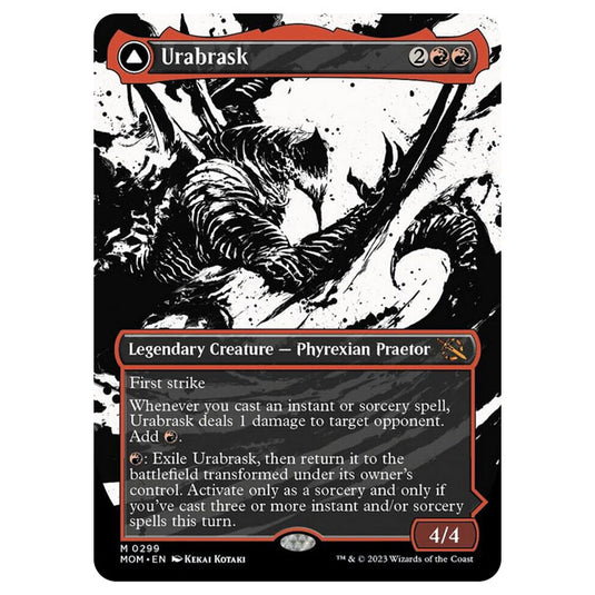 Magic The Gathering - March of the Machine - Urabrask / The Great Work (Showcase Card)  - 0299