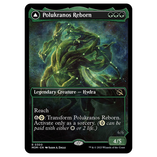 Magic The Gathering - March of the Machine - Polukranos Reborn / Polukranos, Engine of Ruin (Showcase Card)  - 0300